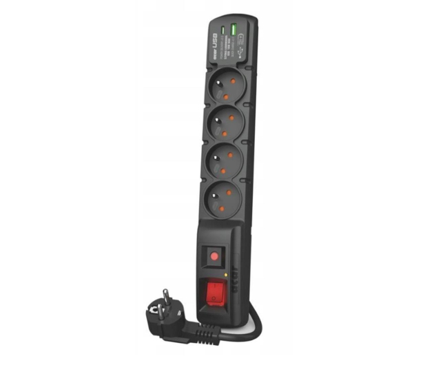 ACAR F4 czarny 1,5m USB A+C - 1280808 - zdjęcie 2